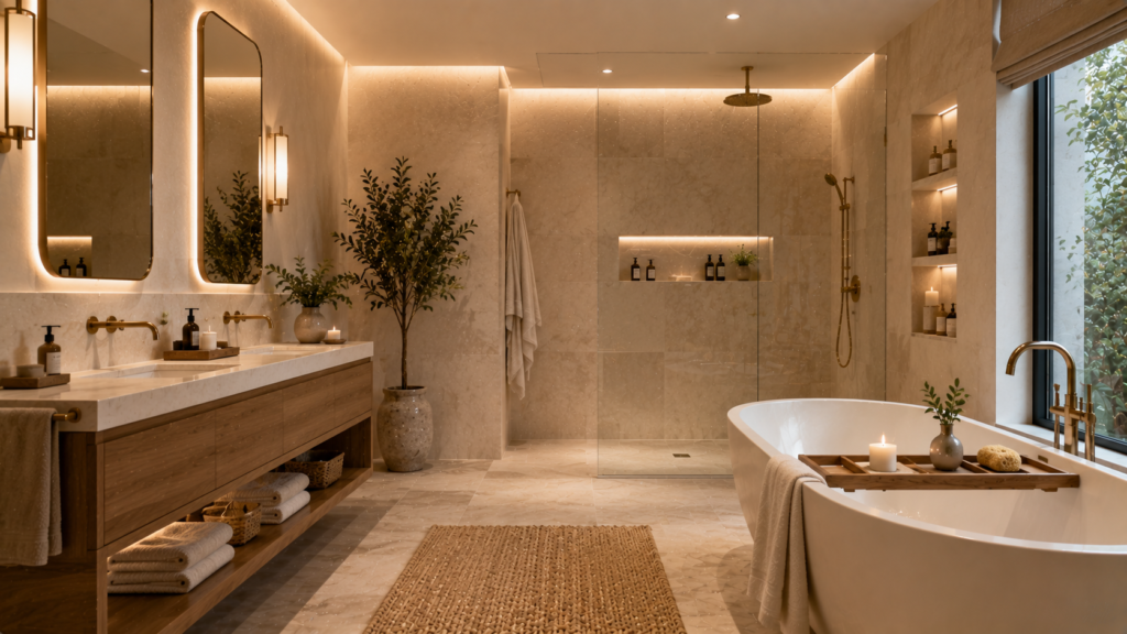 Neutral Color Luxury Bathroom