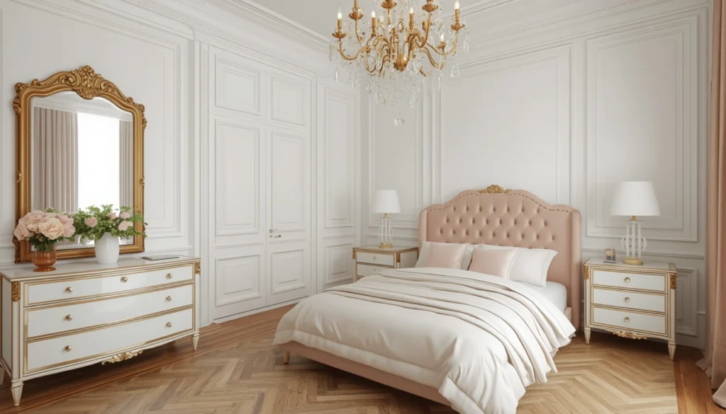 Paris Inspired Elegant Bedroom