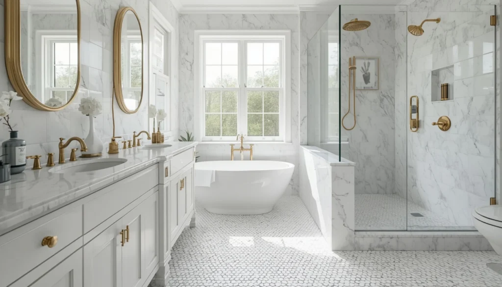 Penny Round Mosaic Flooring