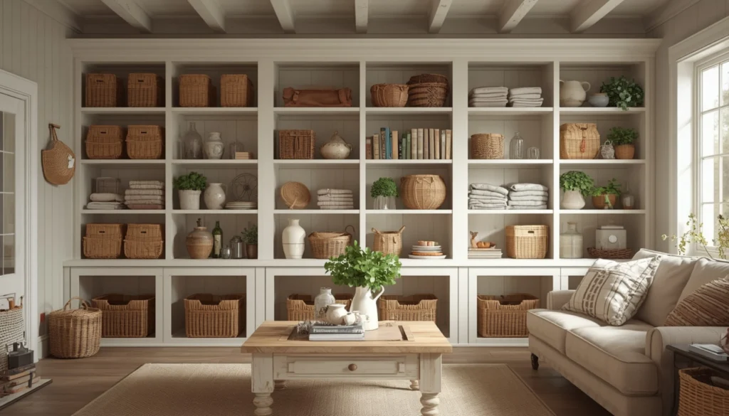 Rustic Open Wood Storage