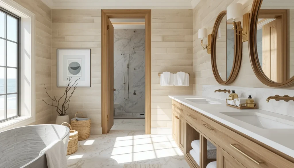 Sandy Neutral Color Palette with Ocean Blues