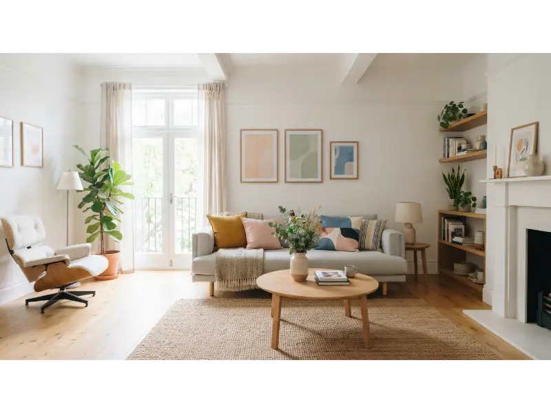 Scandinavian Style with Colorful Accents