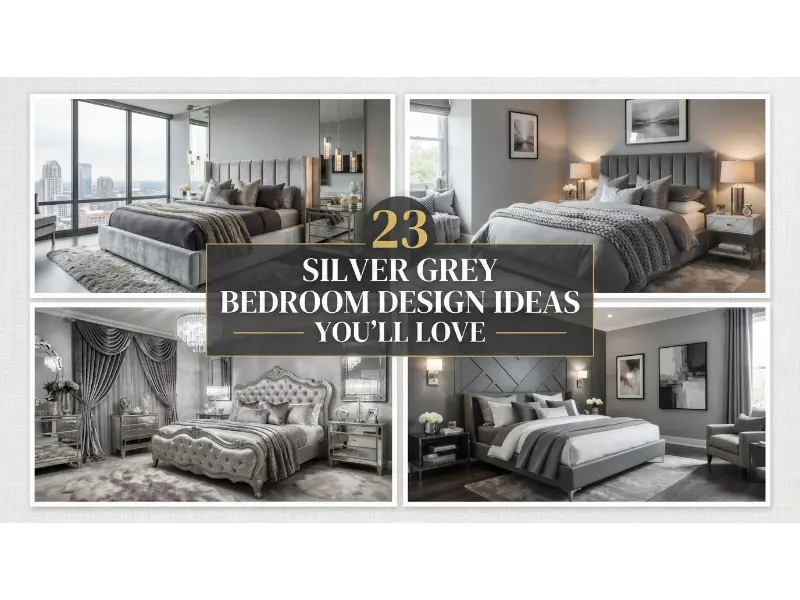 Silver Grey Bedroom Design Ideas