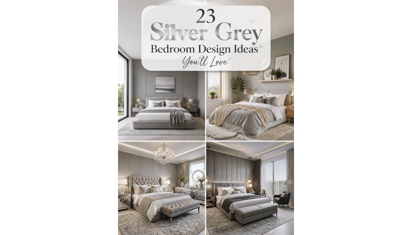 Silver Grey Bedroom Design Ideas