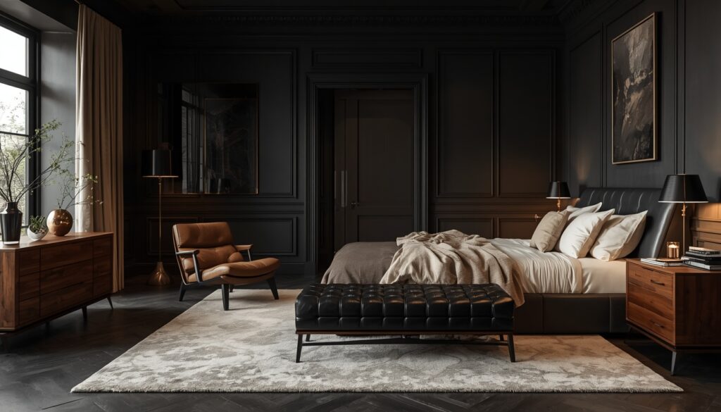 Soft Leather Accents in Rich Black