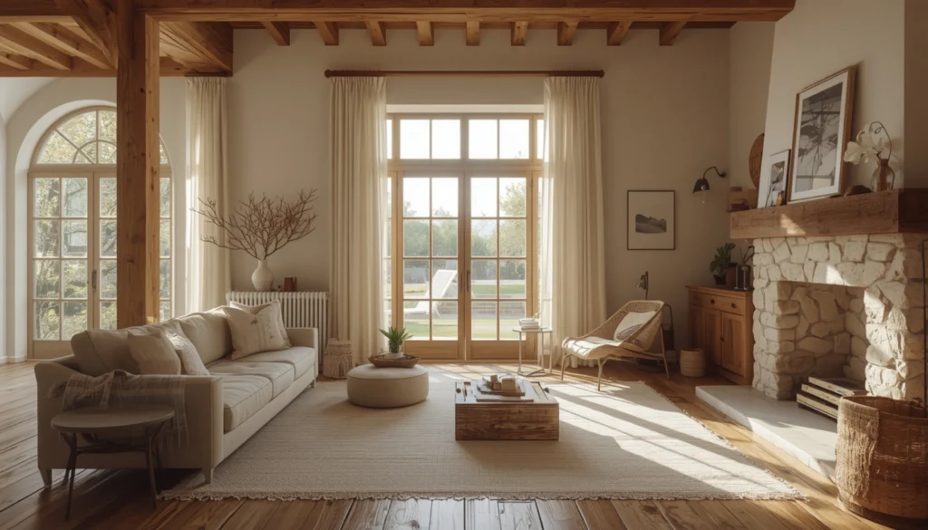 Soft Linen Curtains and Flowing Light