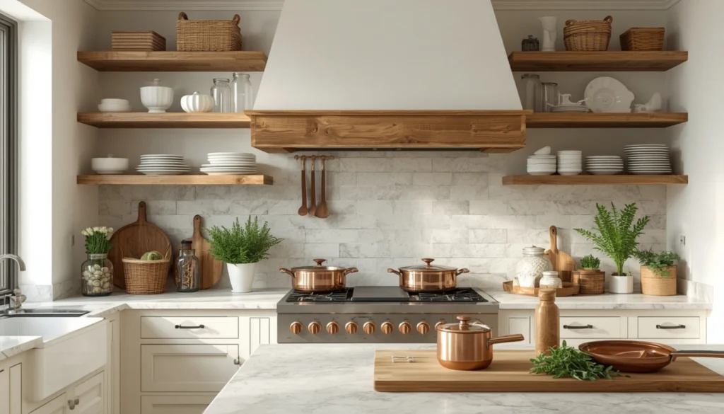 Style Open Shelving with Curated Decor