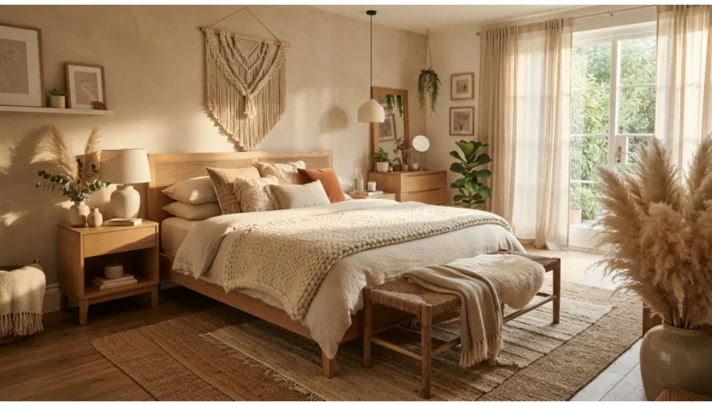 Style Soft Linen Bedding with Layered Throws