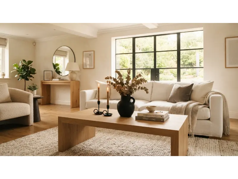 Style a Coffee Table with Black Accents
