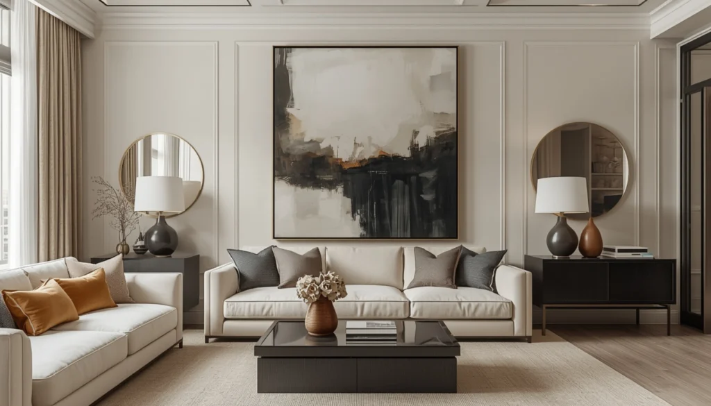 Style with Decorative Mirrors and Wall Art Together