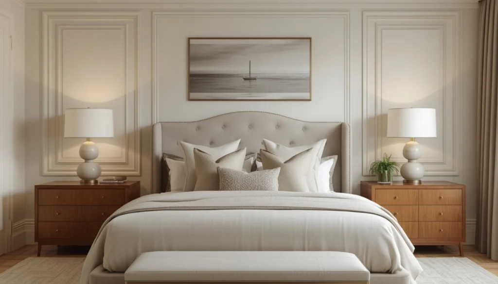 Symmetrical Bedroom Layout for Visual Balance