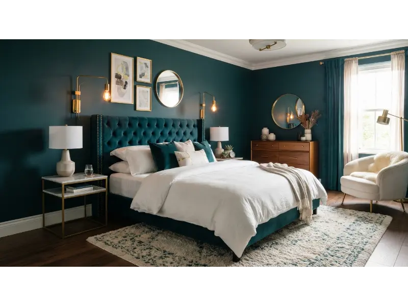 Teal Bedroom for a Unique Stylish Statement