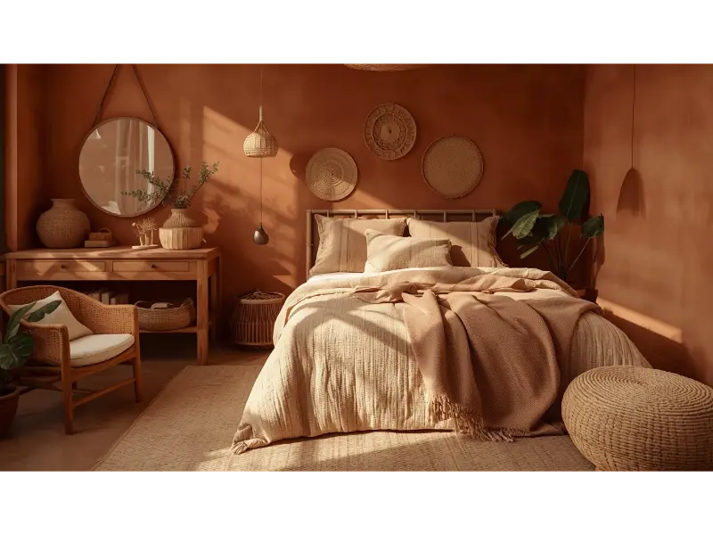 Terracotta Bedroom for a Warm Earthy Vibe
