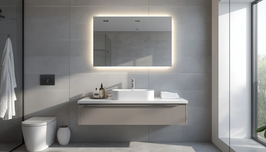Wall Mounted Sink with Hidden Storage