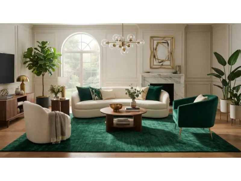 Add Color with a Jewel Tone Area Rug
