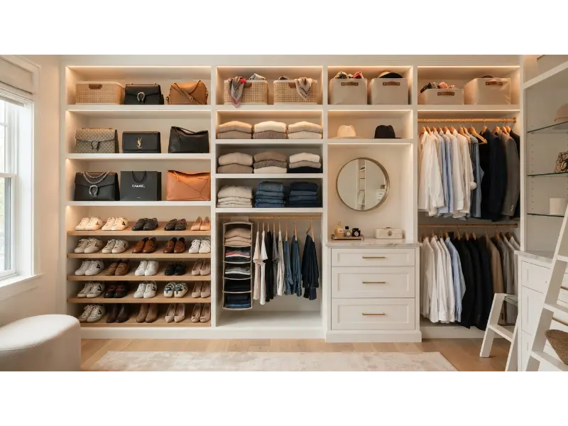 Add Under Shelf Storage in Your Closet