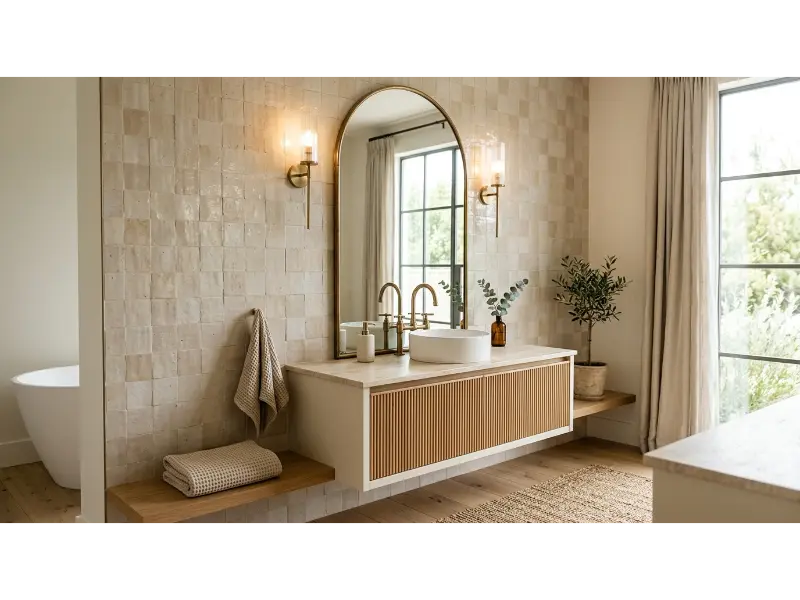 Arched Mirror With Soft Curves