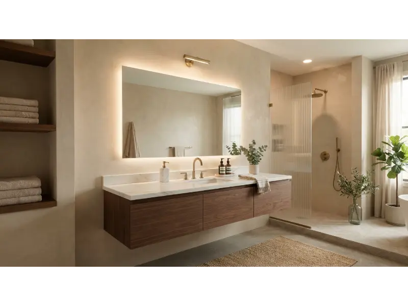Backlit Innovative Bathroom Mirror Ideas