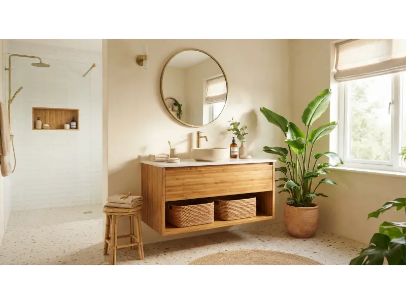 Bamboo Bathroom Vanity