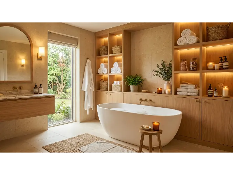 Bathtub Side Storage