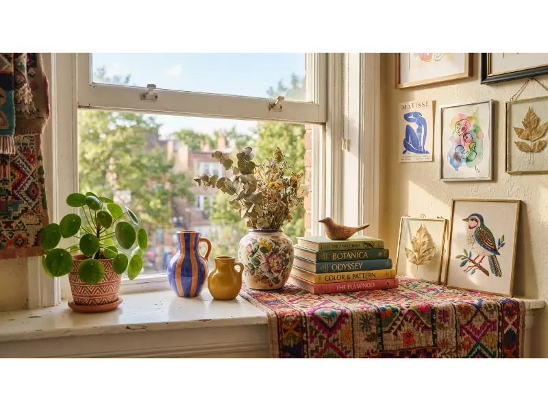 Build a Colorful Eclectic Display