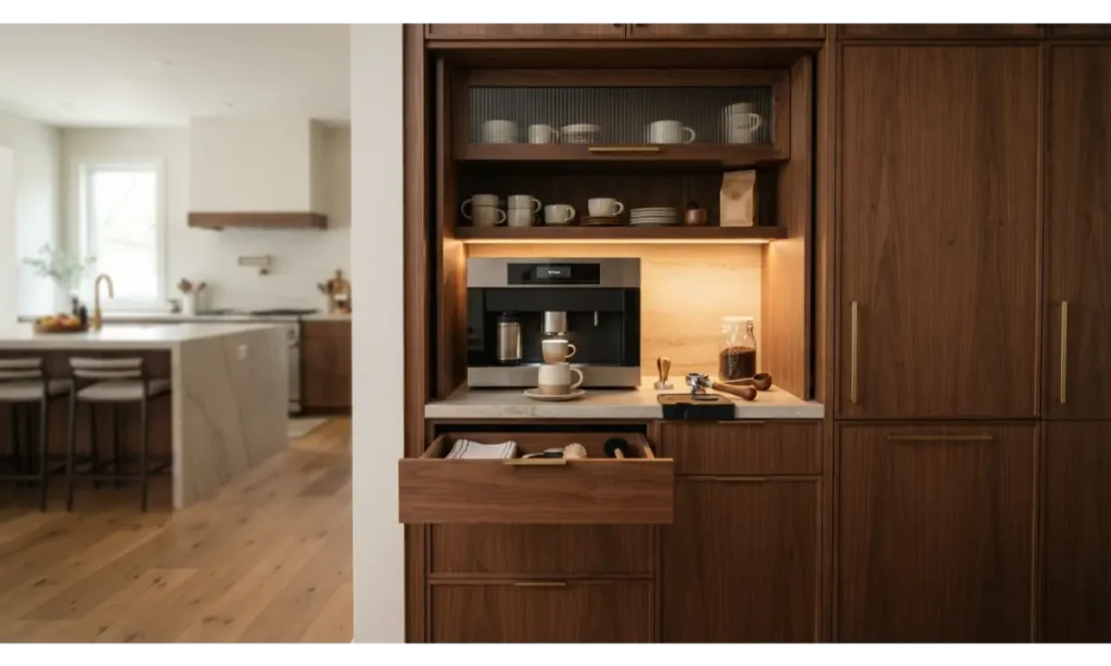 Built In Coffee Nook