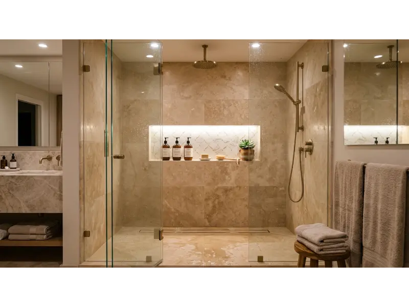Built In Shower Niche