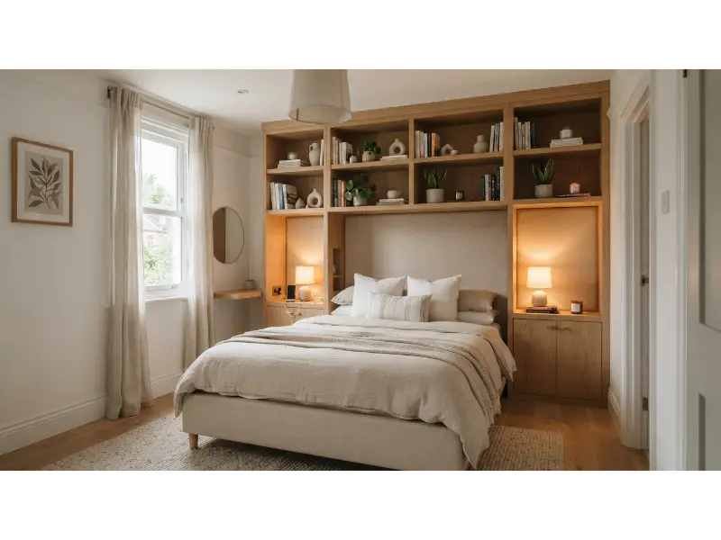Built In Storage Headboard