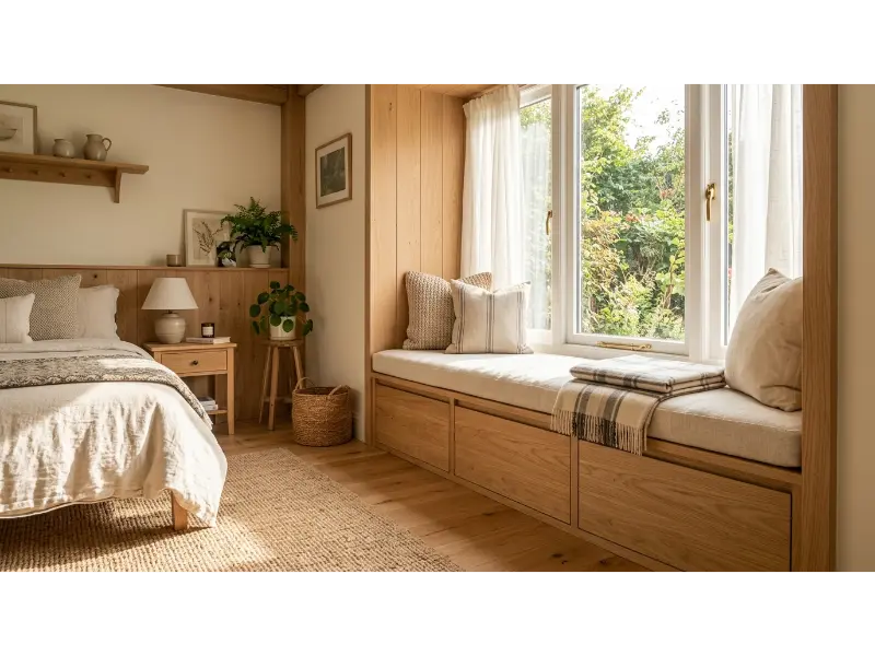 Built In Window Seat Storage
