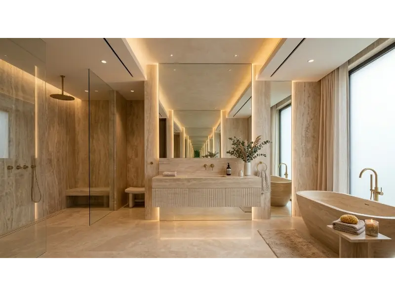 Ceiling To Vanity Mirror Panel