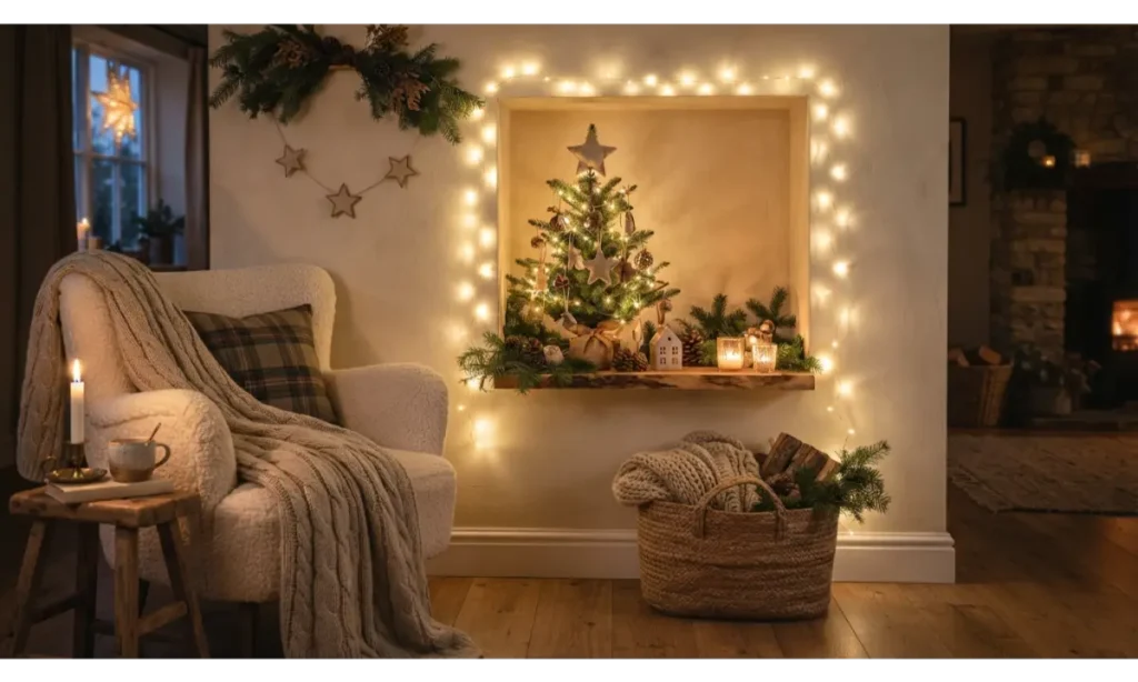 Christmas Light Indoor Ideas for a Cozy Alcove