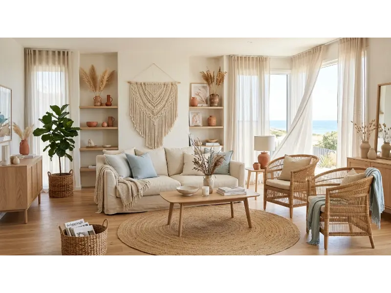 Coastal Boho With Handmade Textures