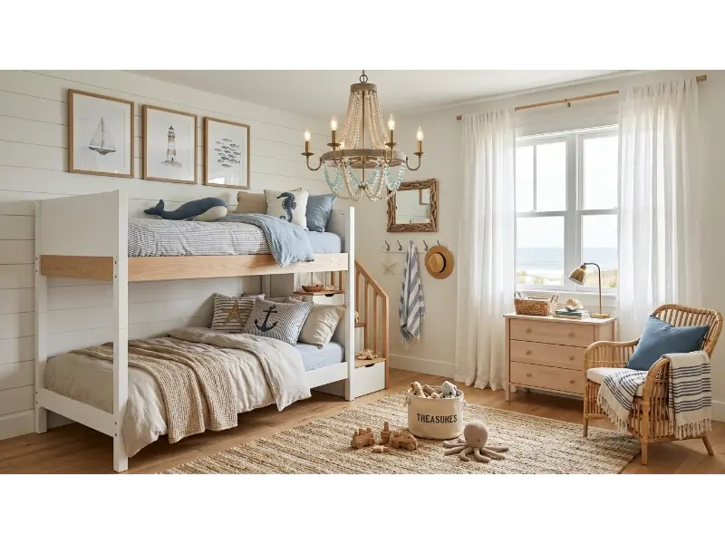 Coastal Bunk Bed For Kids
