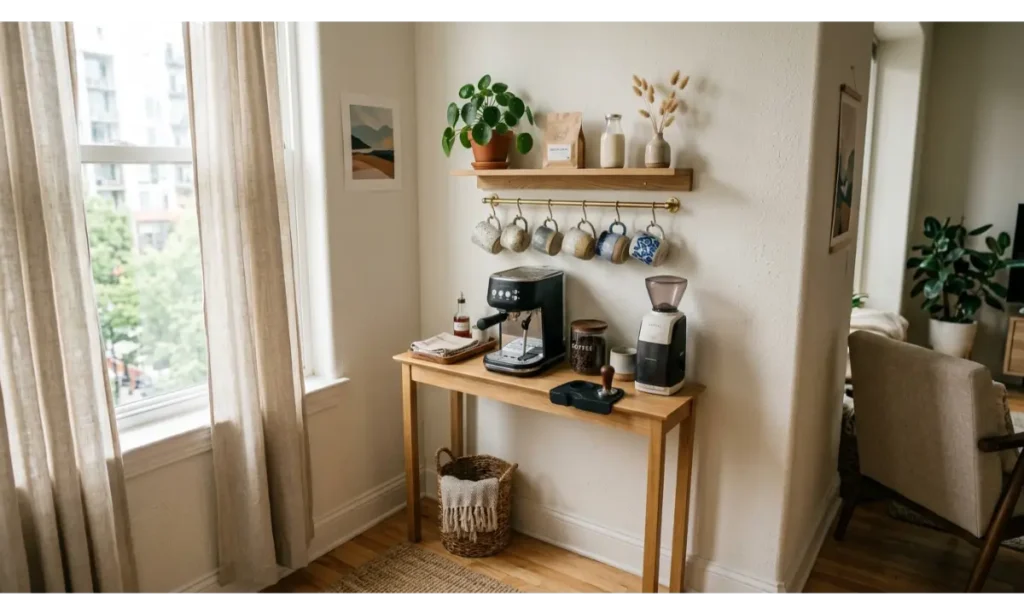 Compact Coffee Bar for Apartments