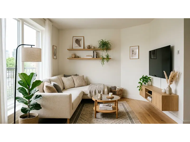 Corner TV Setup For Small Rooms