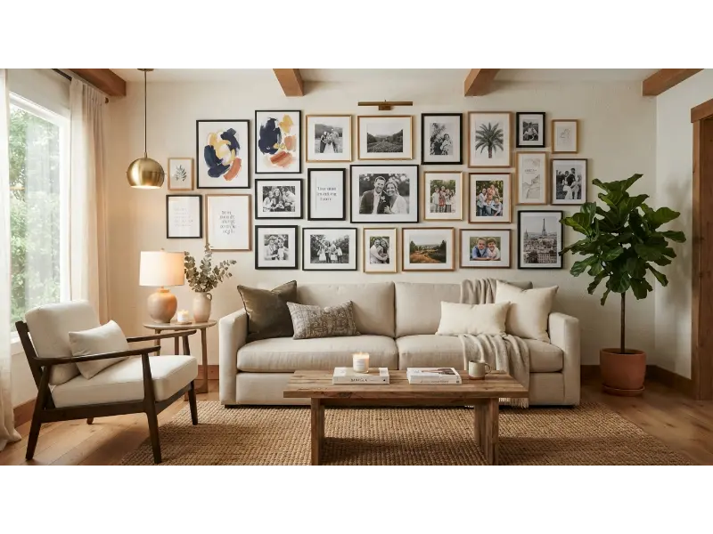 Create a Gallery Wall With Mixed Artwork