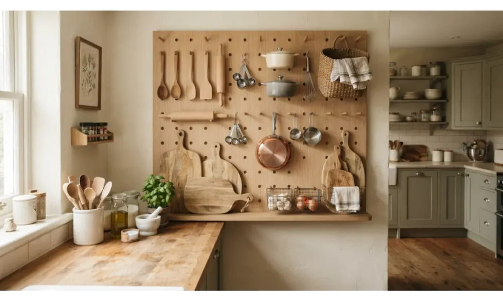 Create a Kitchen Pegboard Wall