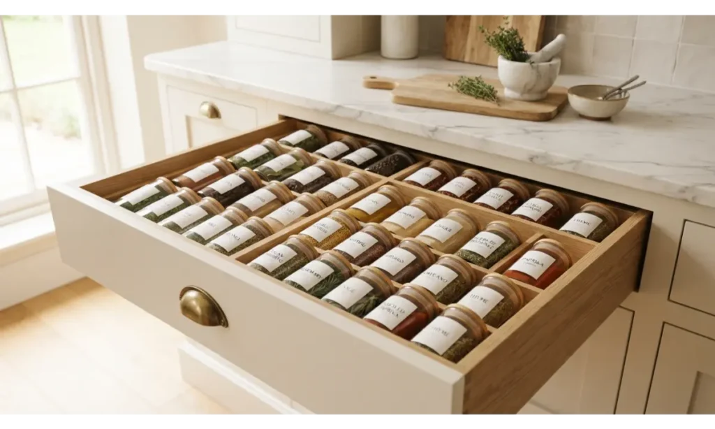 Create a Shallow Spice Drawer