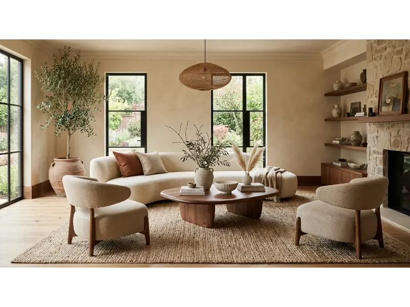 Curved Furniture for a Softer Organic Feel