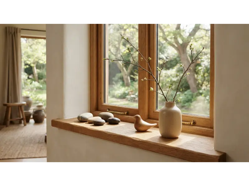 Decorate With a Simple Stone and Wood Arrangement