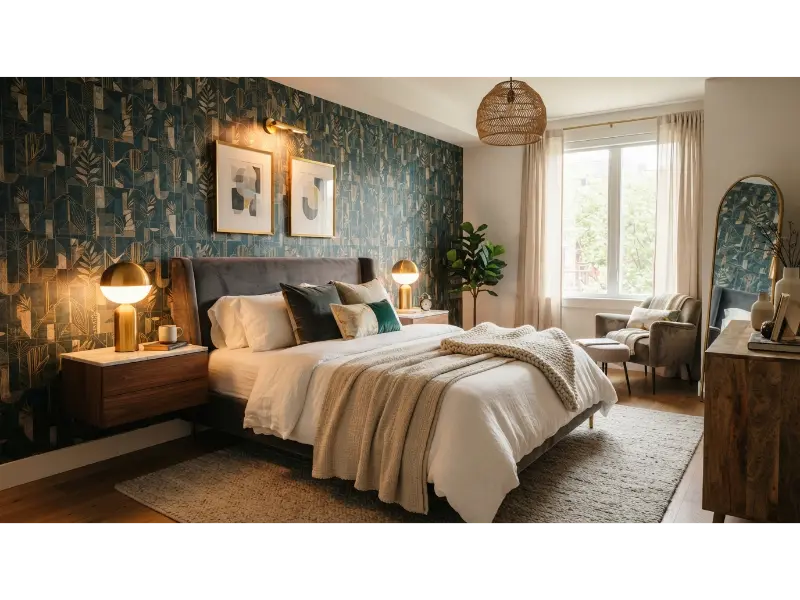 Design a Beautiful Accent Wall With Wallpaper