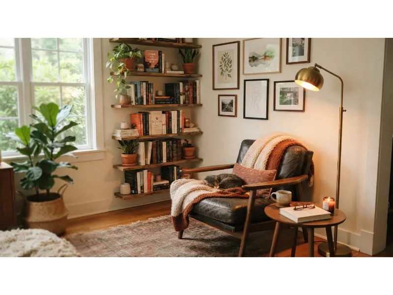 Design a Cozy Reading Corner Wall