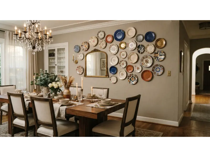 Display a Collection of Decorative Plates