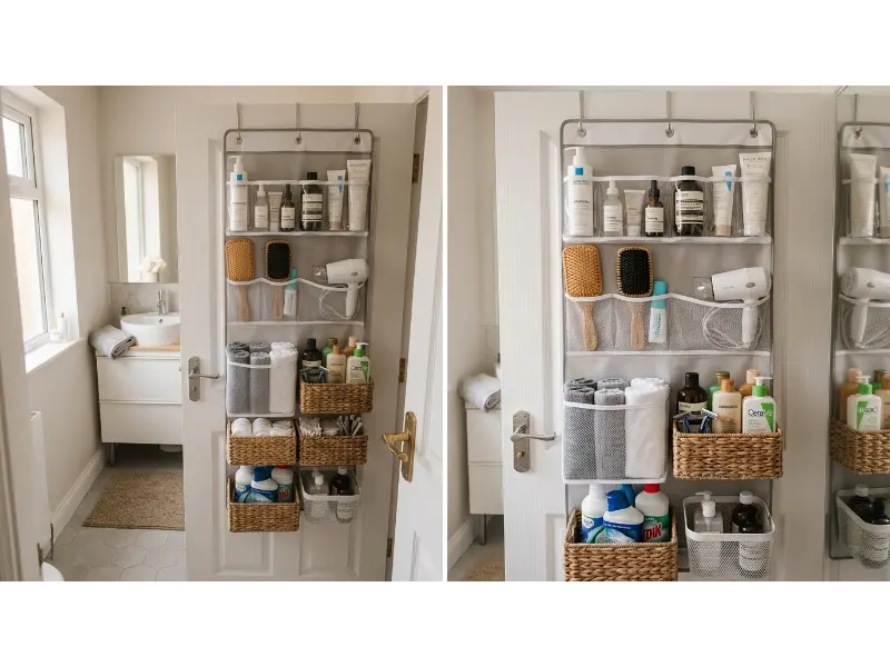 Door Mounted Bathroom Organizer