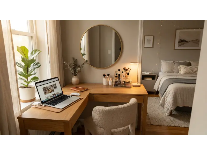Double Duty Vanity and Desk