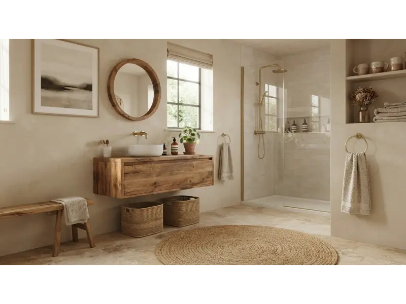 Eco Friendly Bathroom Design Ideas With a Reclaimed Wood Vanity
