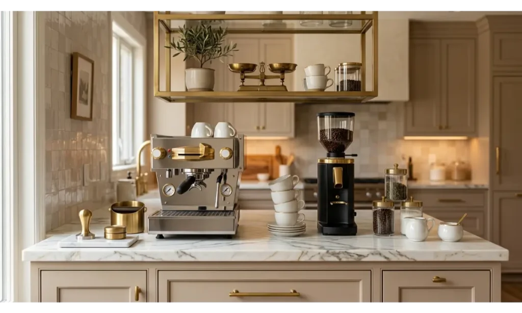 Elegant Marble Coffee Station