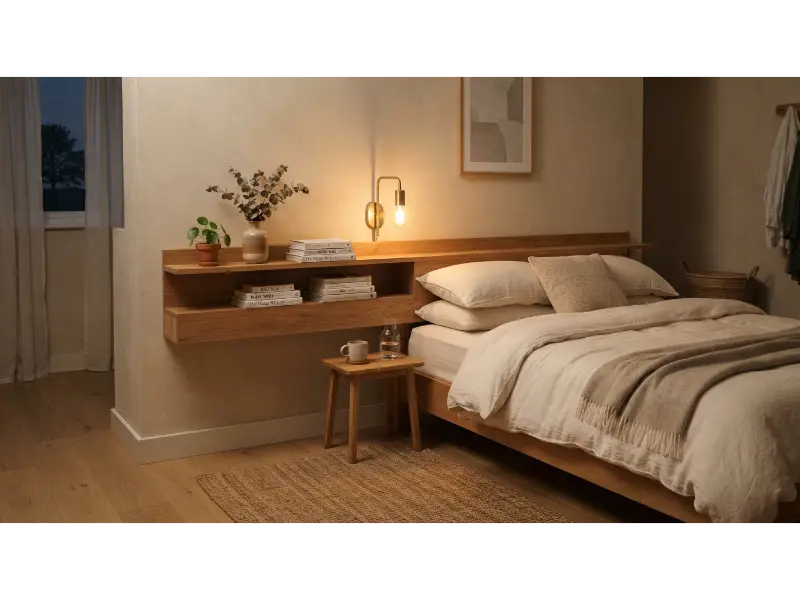 Floating Shelf Headboard