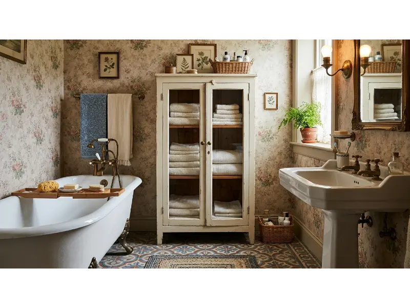 Freestanding Linen Cabinet
