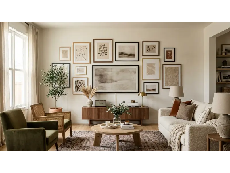 Gallery Style TV Arrangement
